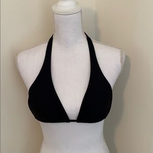 Cia Maritima Black Bikini Swim Top Size Small!